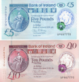 Bank Of Ireland 5 & 10 Pounds, 31. 5.2017